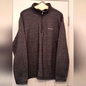 Columbia men's navy Gray 1/4 Zip Pullover Jacket Size XXL